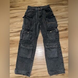 Black Cargo street pants